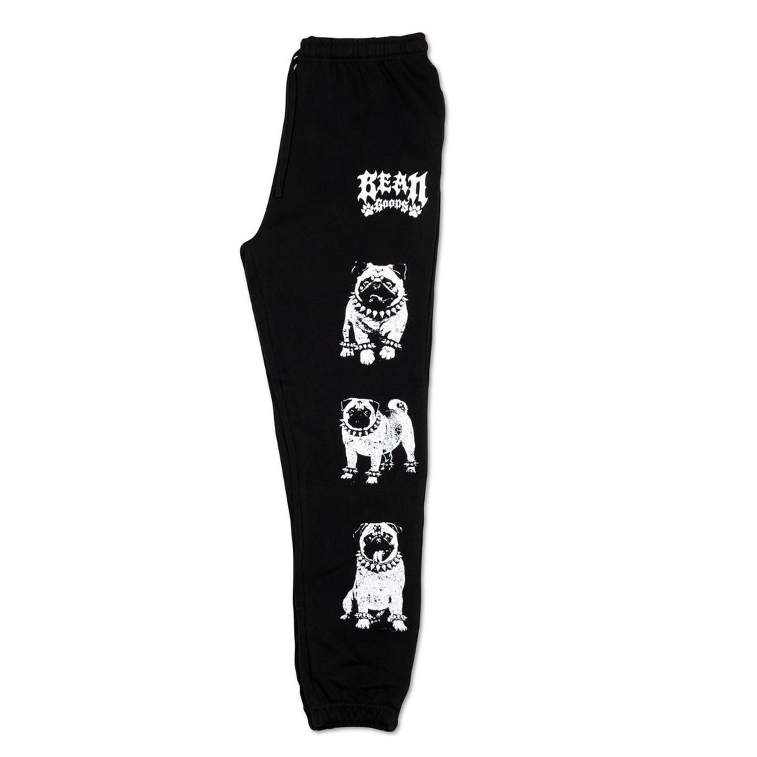 heavy metal hounds unisex scrunch sweatpants | pug - bean goods