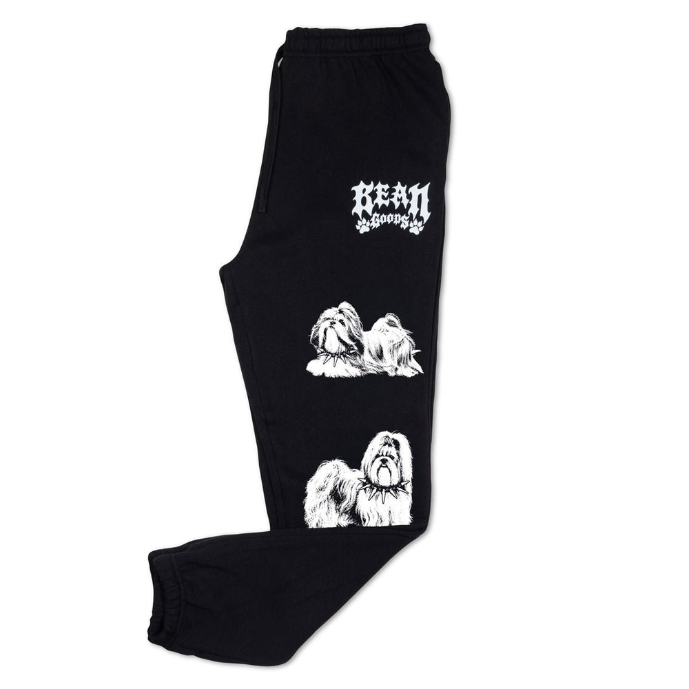 heavy metal hounds unisex scrunch sweatpants | shih tzu - bean goods