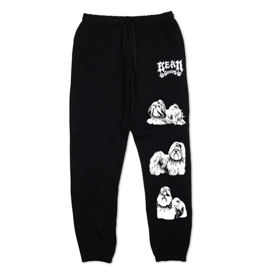 heavy metal hounds unisex scrunch sweatpants | shih tzu - bean goods
