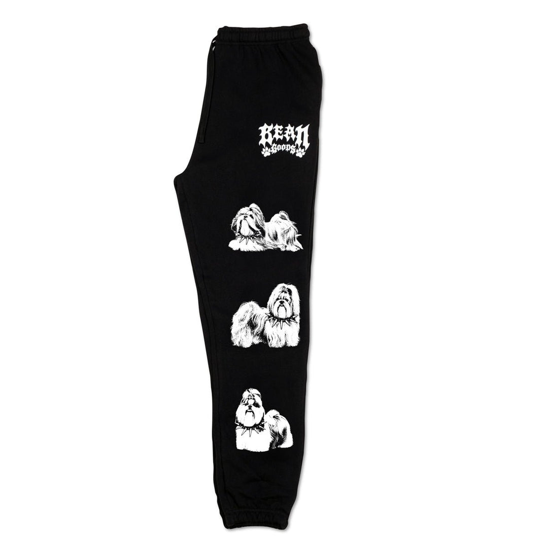 heavy metal hounds unisex scrunch sweatpants | shih tzu - bean goods
