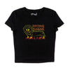 hot dog summer cropped baby tee