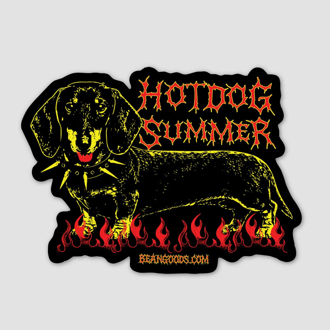 hot dog summer sticker - bean goods