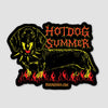 hot dog summer sticker