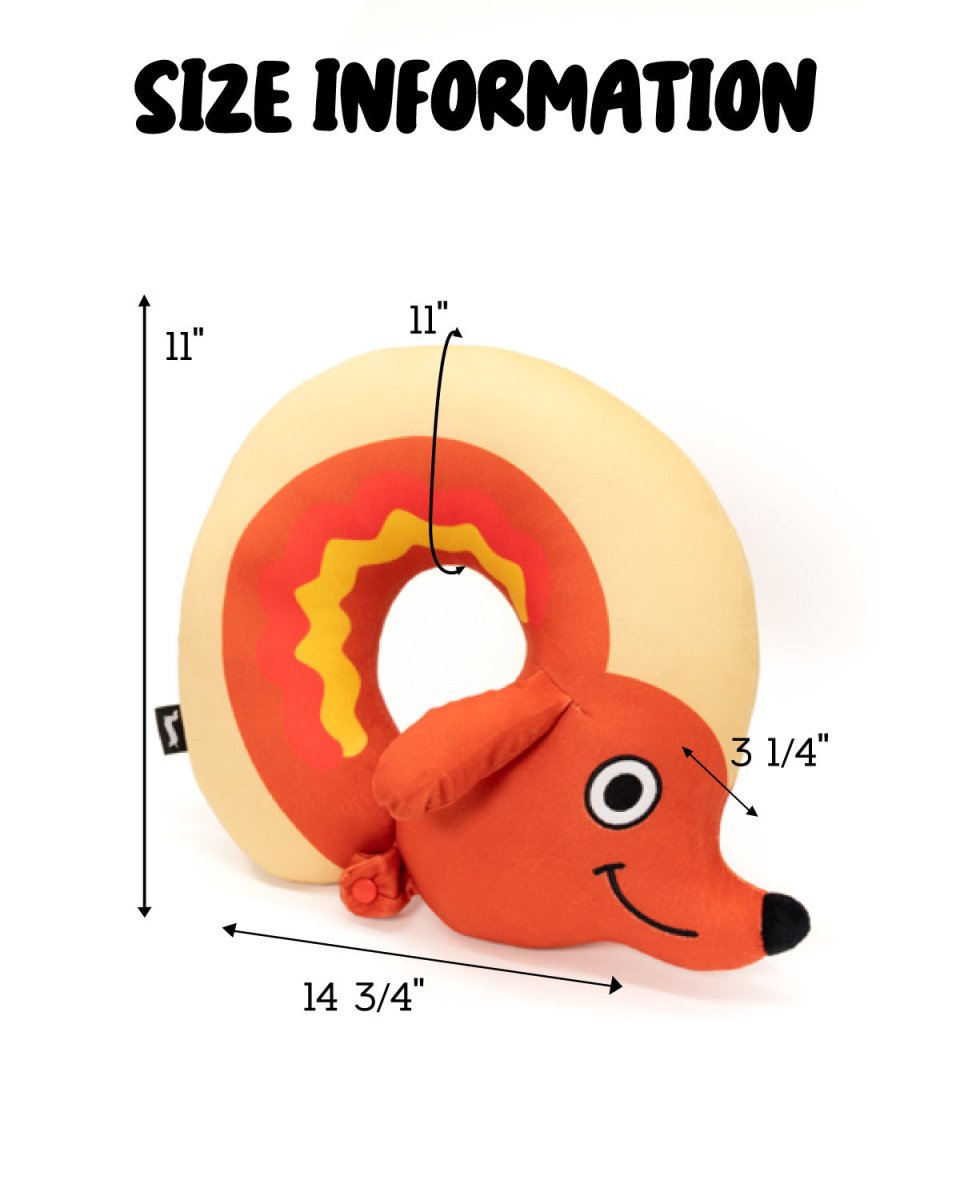 hot dog travel pillow - bean goods