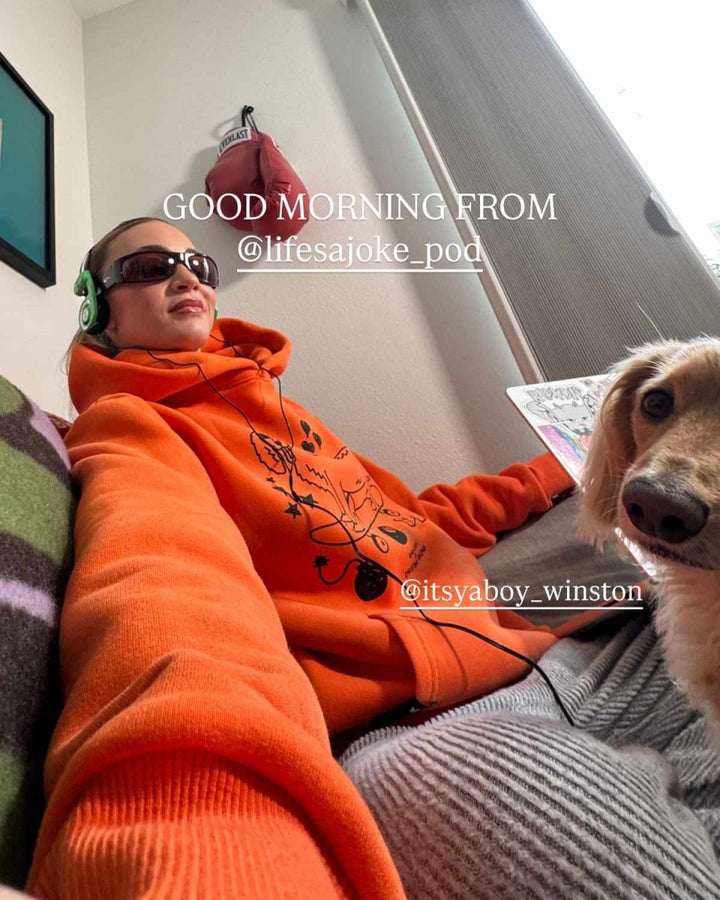 hot dogs & high heels society unisex hoodie - bean goods