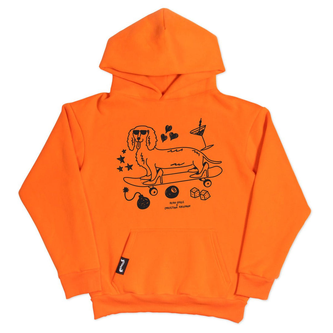 hot dogs & high heels society unisex hoodie - bean goods