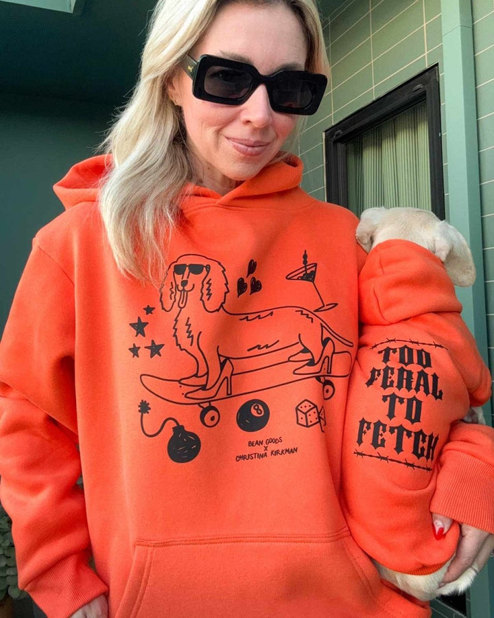 hot dogs & high heels society unisex hoodie - bean goods