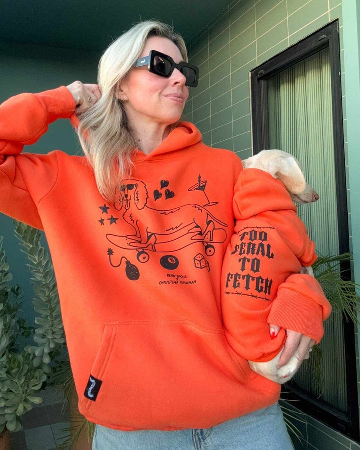 hot dogs & high heels society unisex hoodie - bean goods