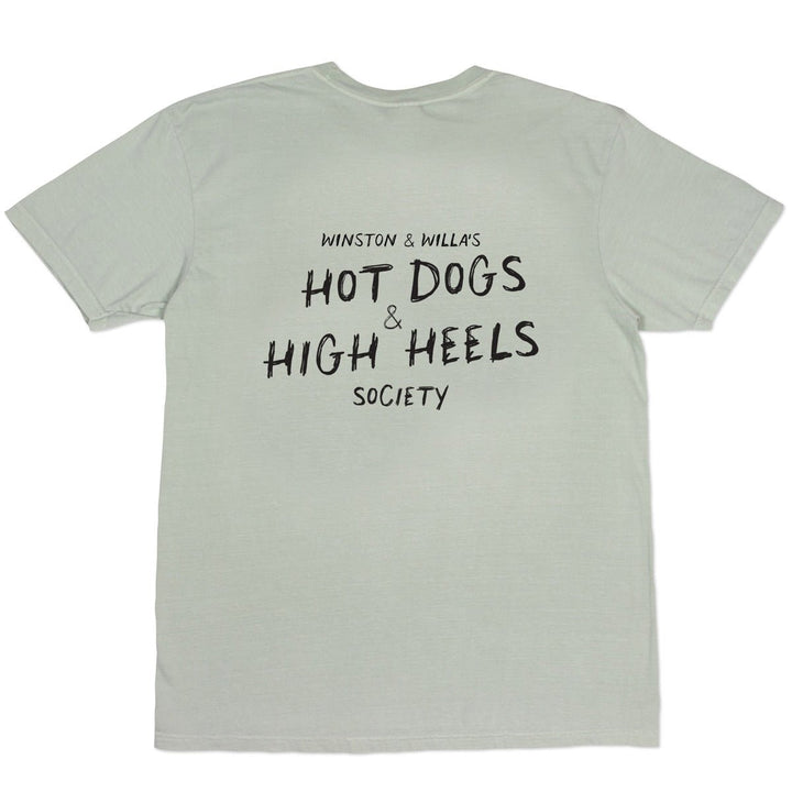 hot dogs & high heels society unisex tee - bean goods