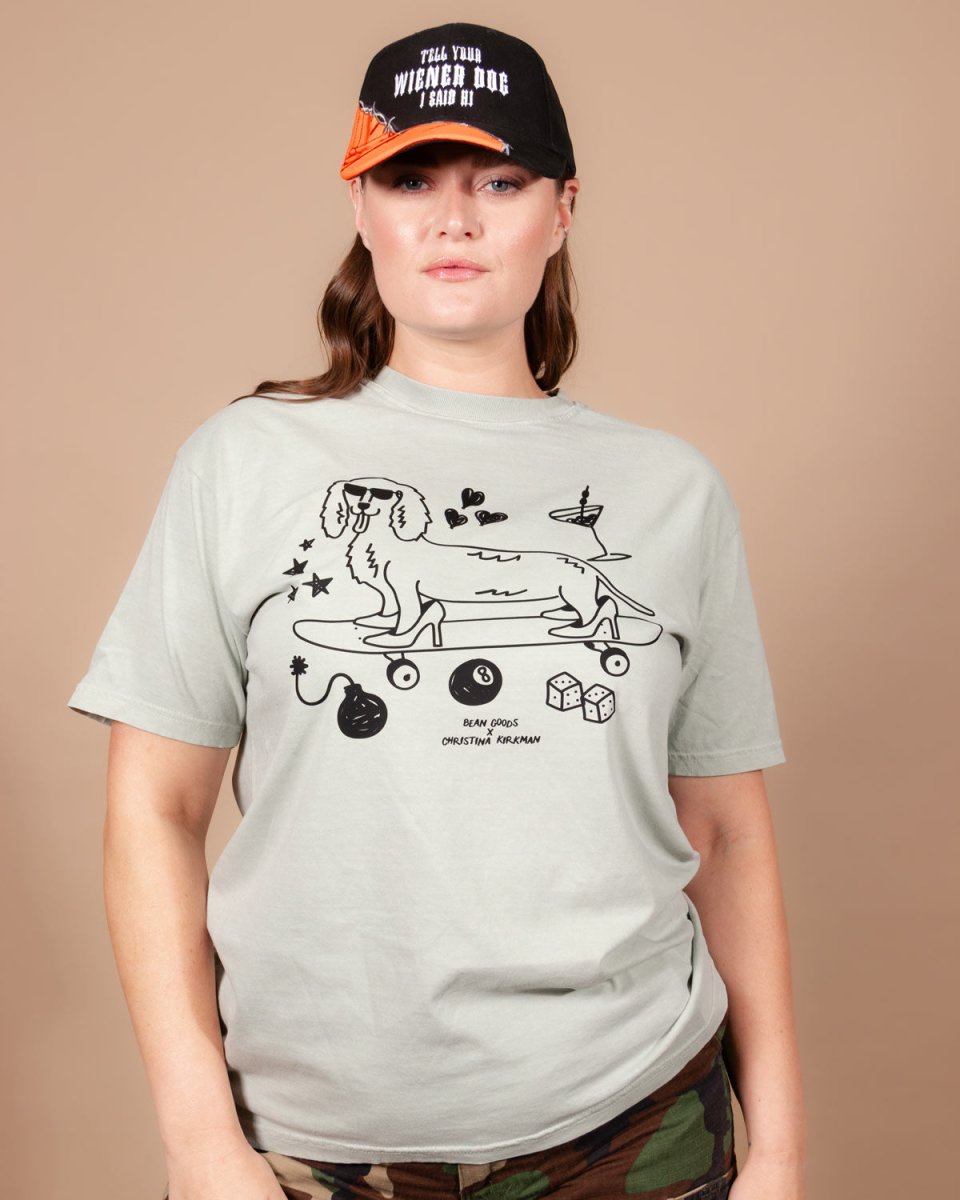 hot dogs & high heels society unisex tee - bean goods