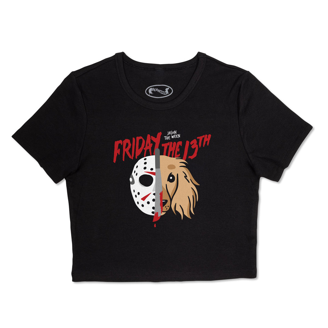 jason the ween ribbed cropped tee - bean goods