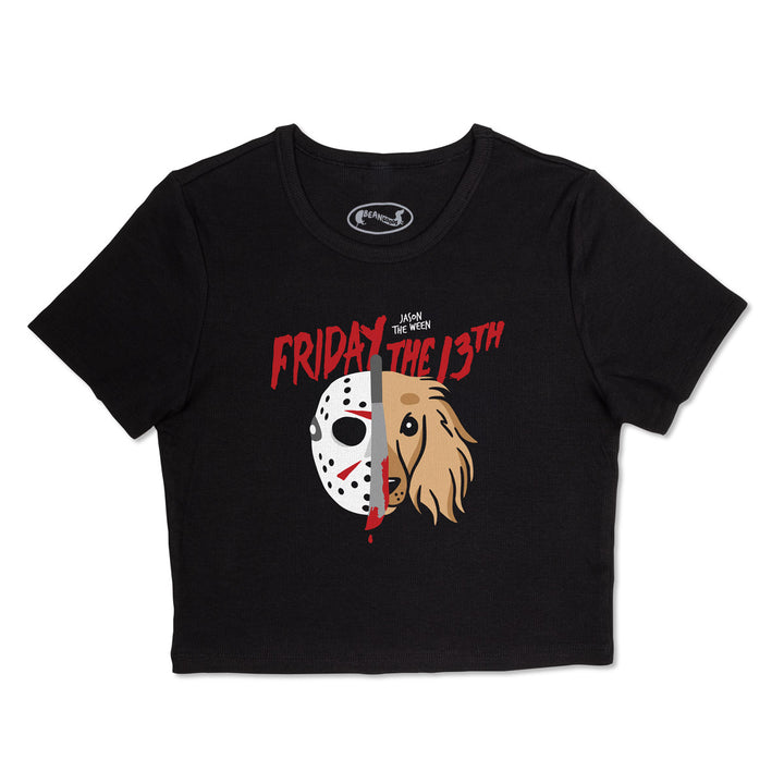 jason the ween ribbed cropped tee - bean goods