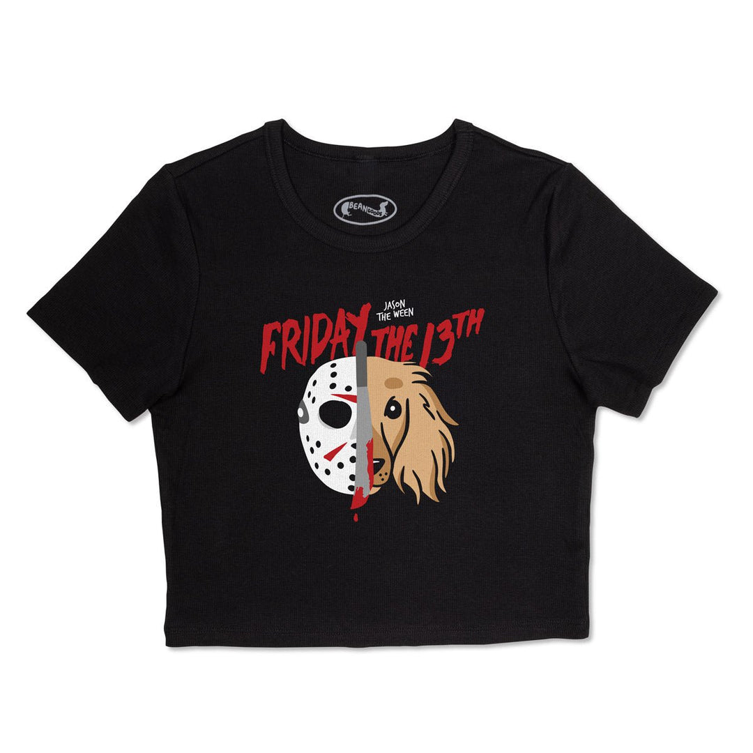 jason the ween ribbed cropped tee - bean goods
