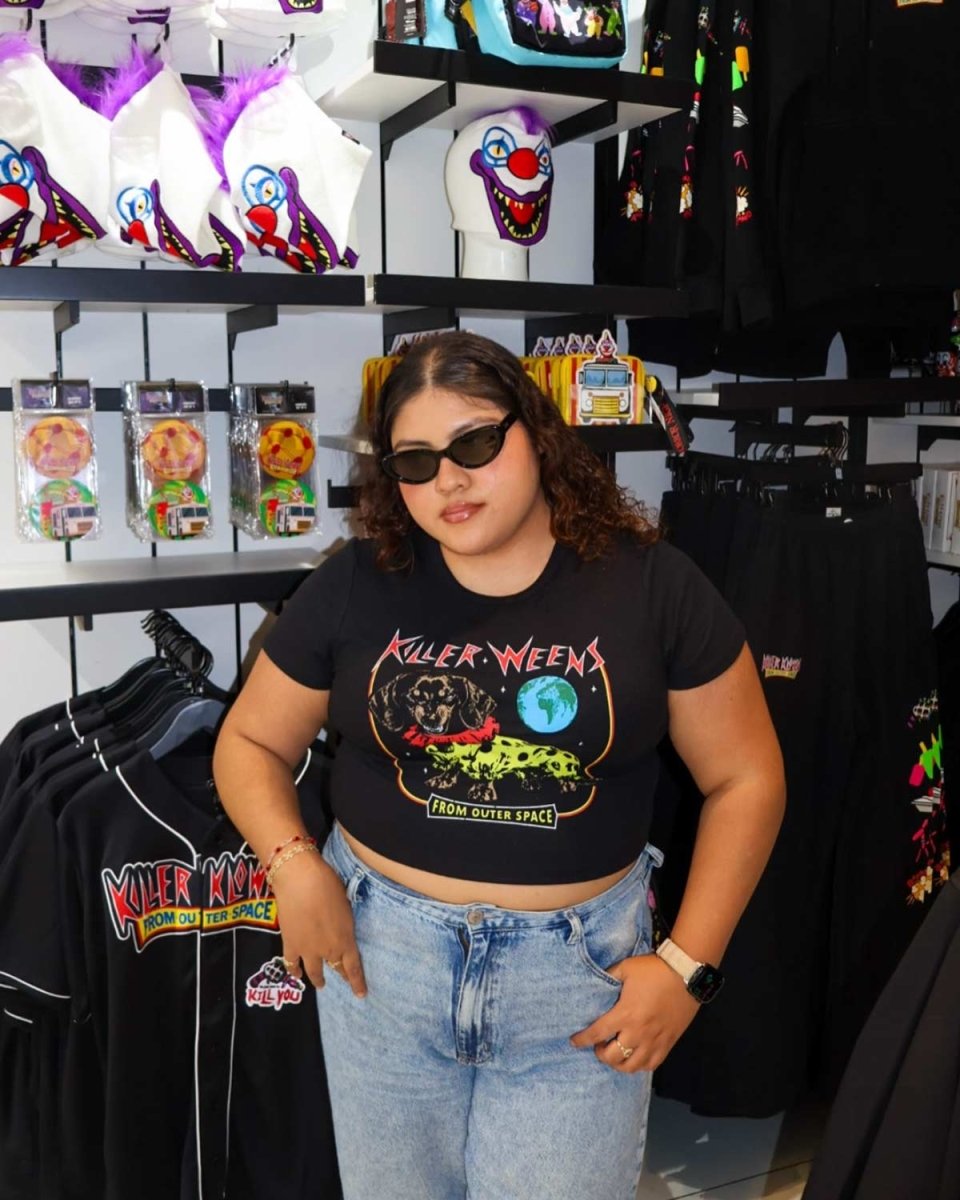 killer weens ribbed cropped tee - bean goods