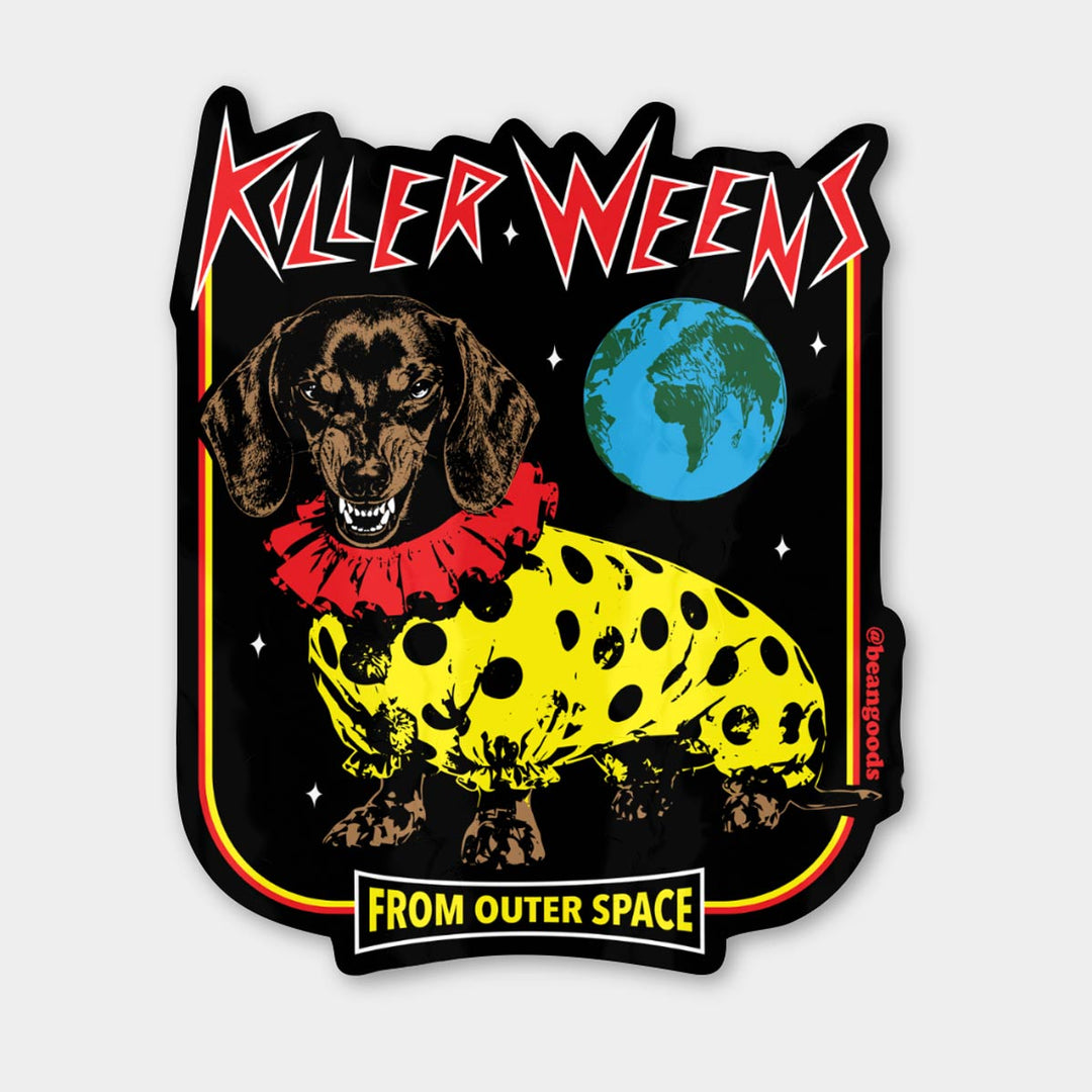 killer weens sticker - bean goods