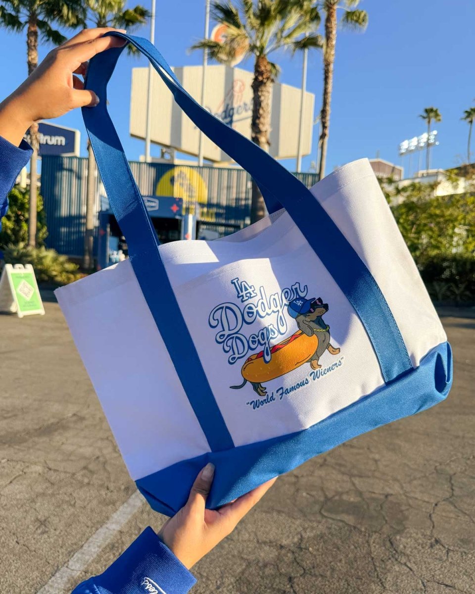 LA dodger dogs maxi tote - bean goods