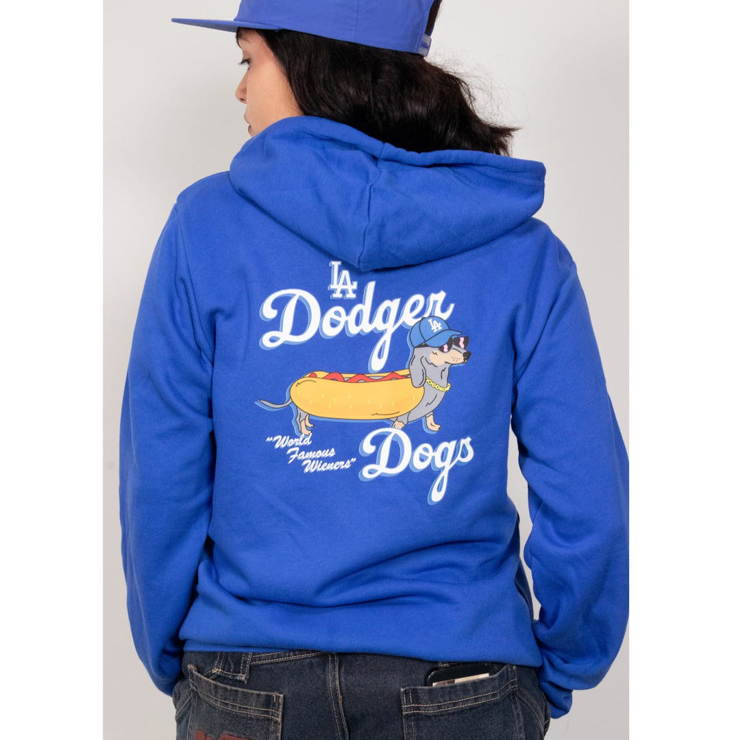 LA dodger dogs unisex zip - up hoodie - bean goods