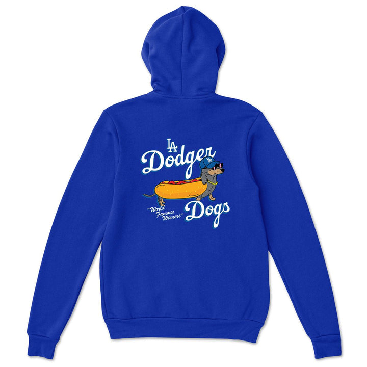 LA dodger dogs unisex zip - up hoodie - bean goods