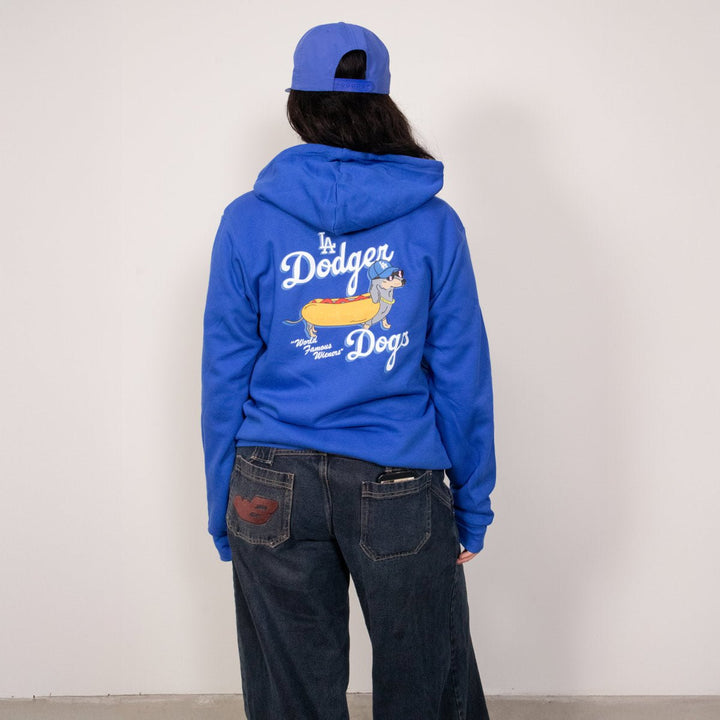 LA dodger dogs unisex zip - up hoodie - bean goods