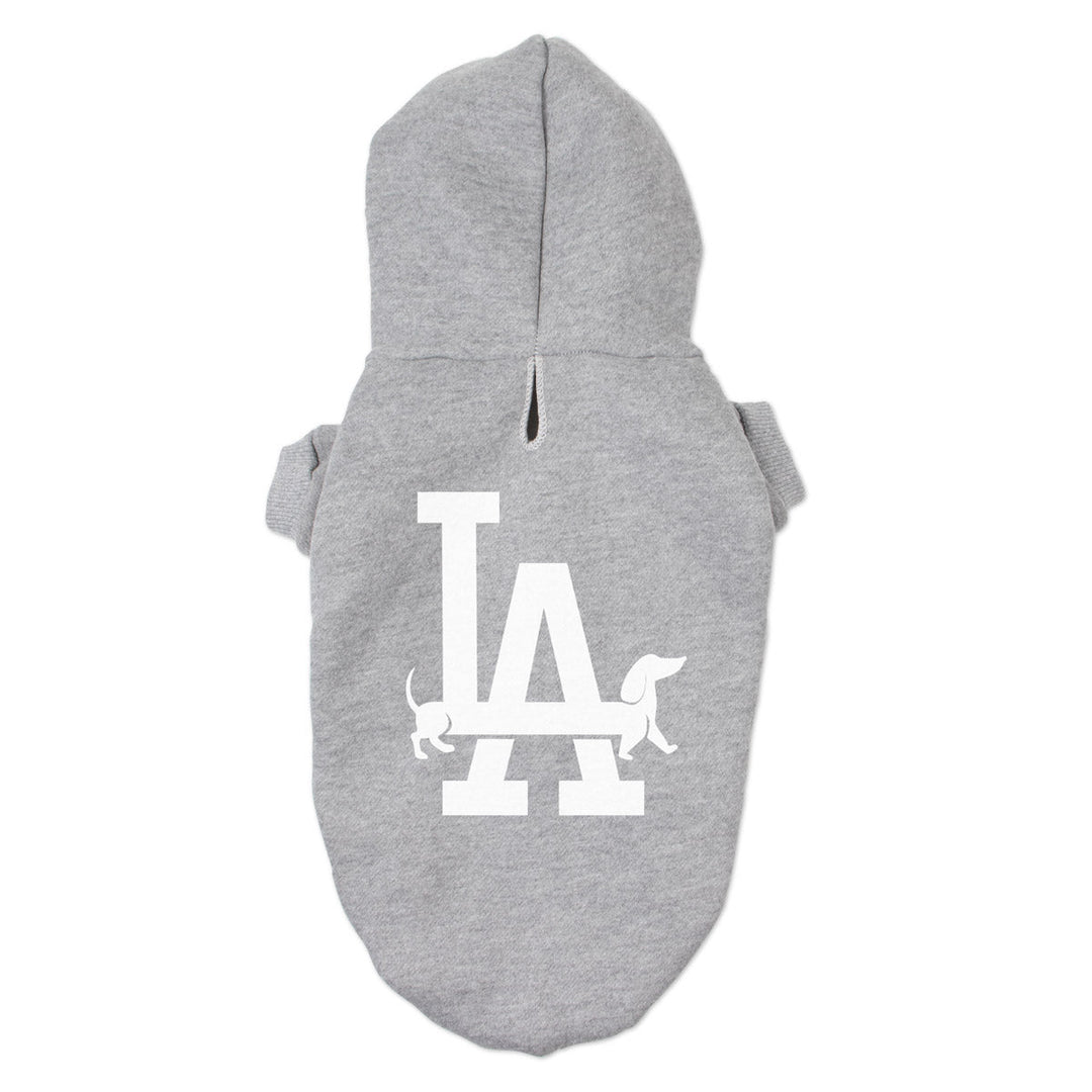 LA weens doxie hoodie | heather grey - bean goods