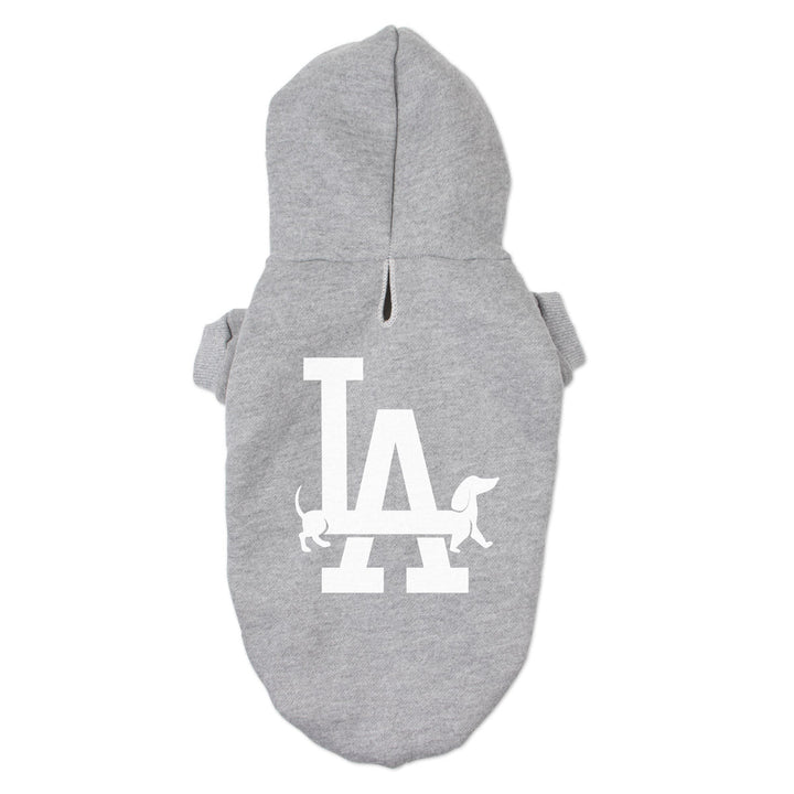 LA weens doxie hoodie | heather grey - bean goods