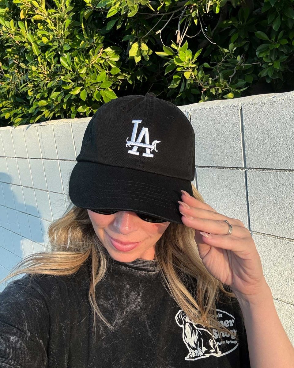LA weens embroidered dad hat | black - bean goods