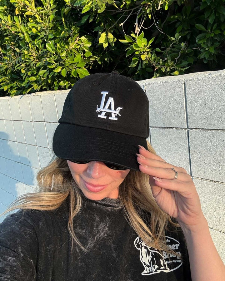 LA weens embroidered dad hat | black - bean goods