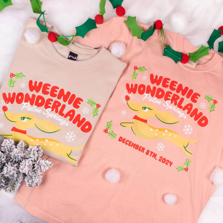 *limited edition* weenie wonderland unisex crew sweatshirt - bean goods