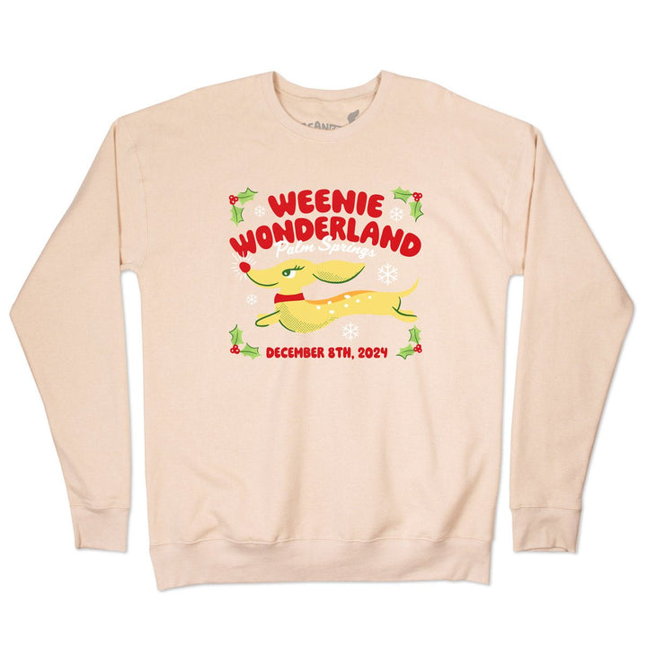 *limited edition* weenie wonderland unisex crew sweatshirt - bean goods