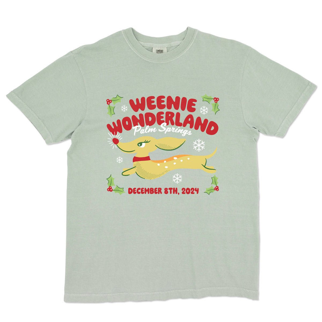 *limited edition* weenie wonderland unisex tee | sage - bean goods