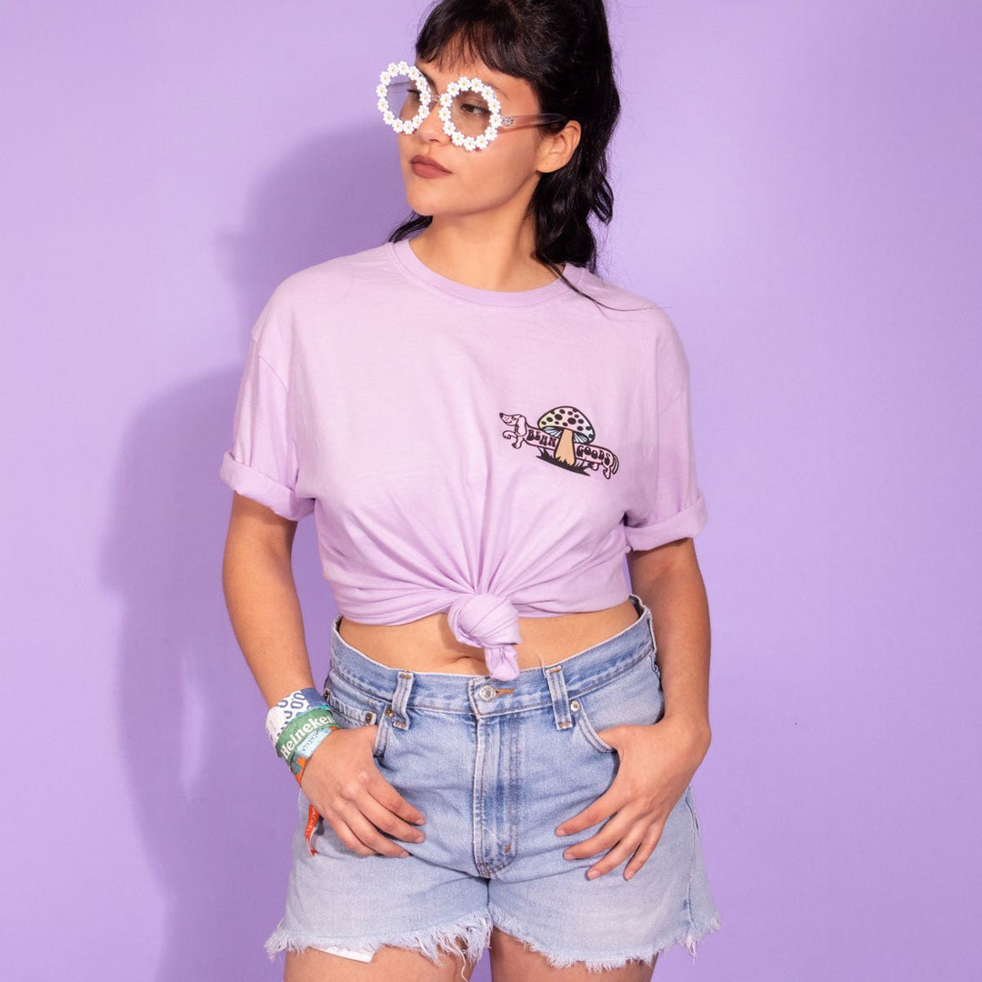 *limited edition* weenstock unisex tee | puppy purple - bean goods