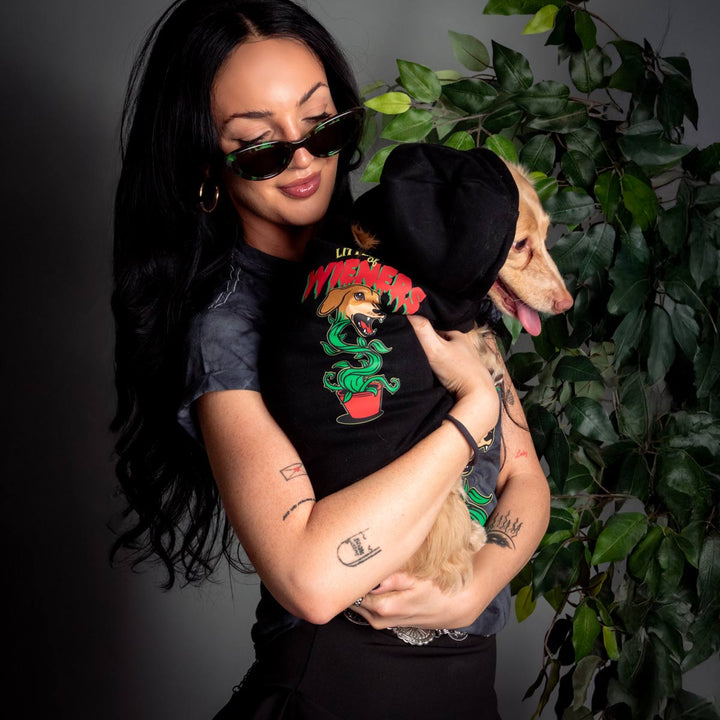 little shop of wieners doxie hoodie - bean goods