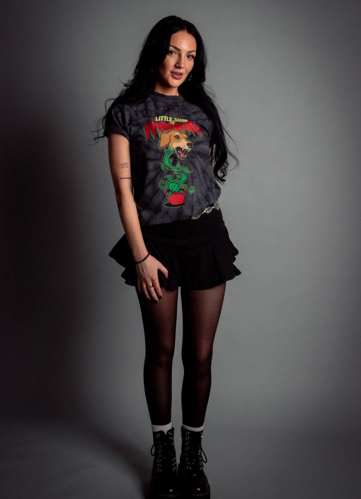 little shop of wieners unisex tie - dye tee - bean goods