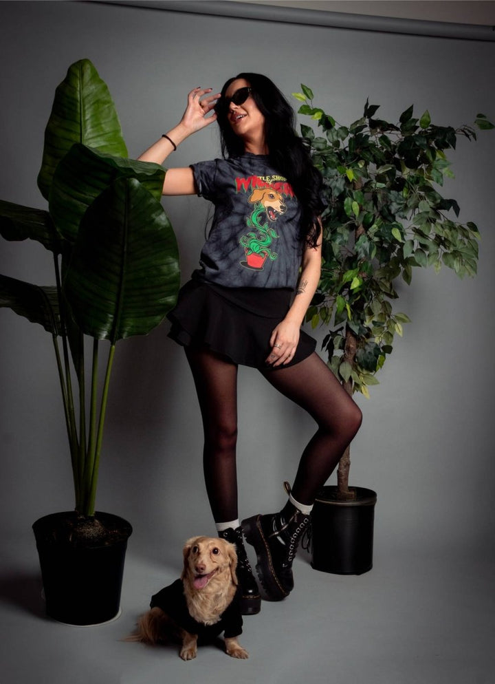 little shop of wieners unisex tie - dye tee - bean goods
