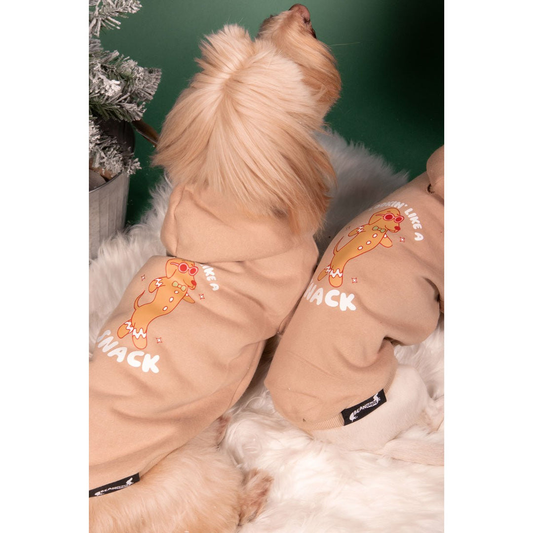 lookin like a snack doxie hoodie - bean goods