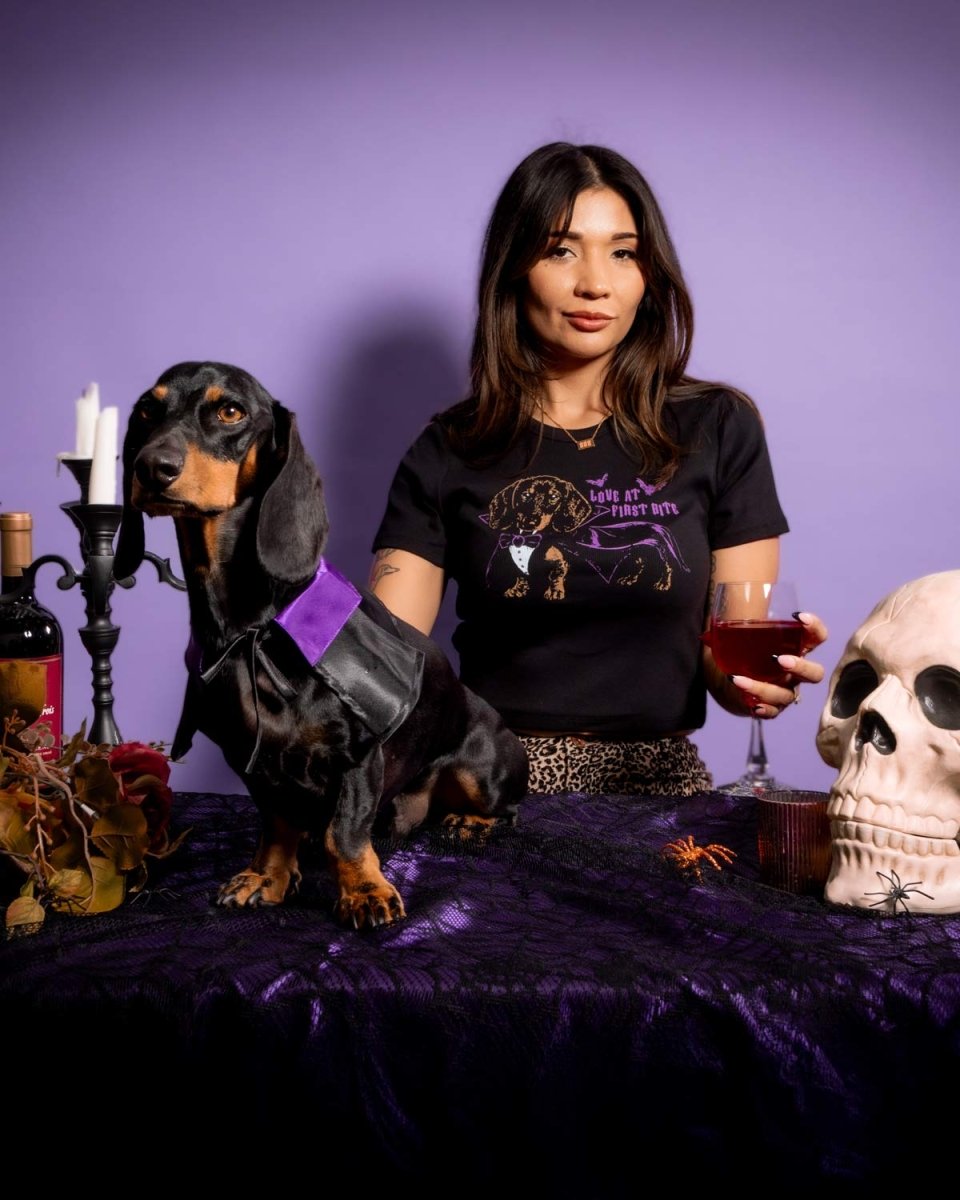 love at first bite ribbed cropped tee - bean goods