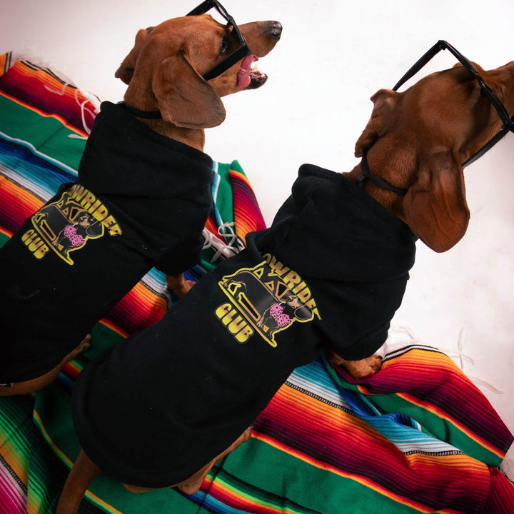 lowrider club doxie hoodie - bean goods