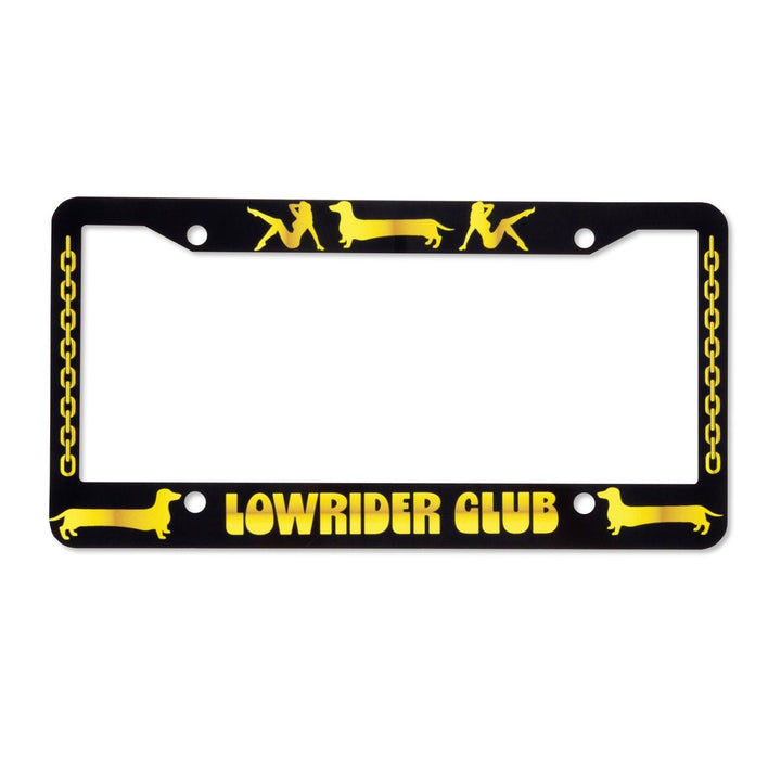 lowrider club license plate cover - bean goods