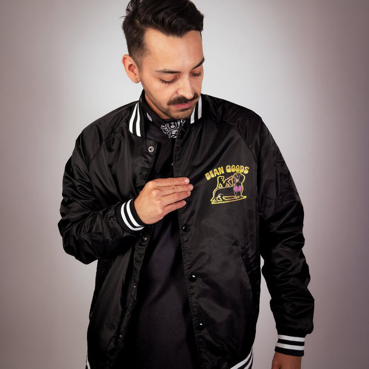 lowrider club unisex varsity bomber jacket - bean goods