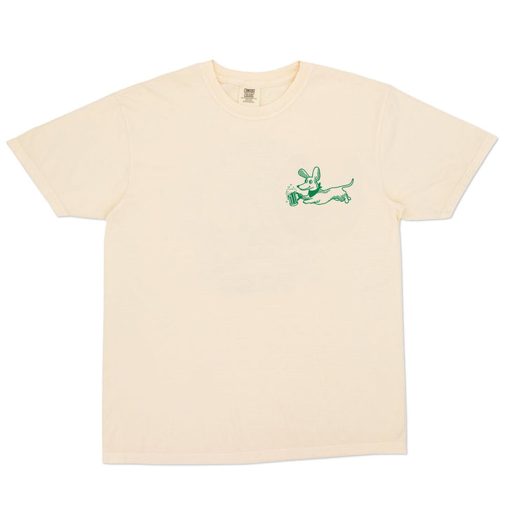 lucky wiener tavern unisex tee | cream - bean goods