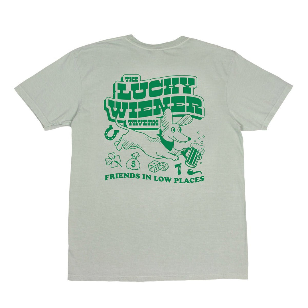 lucky wiener tavern unisex tee | sage - bean goods