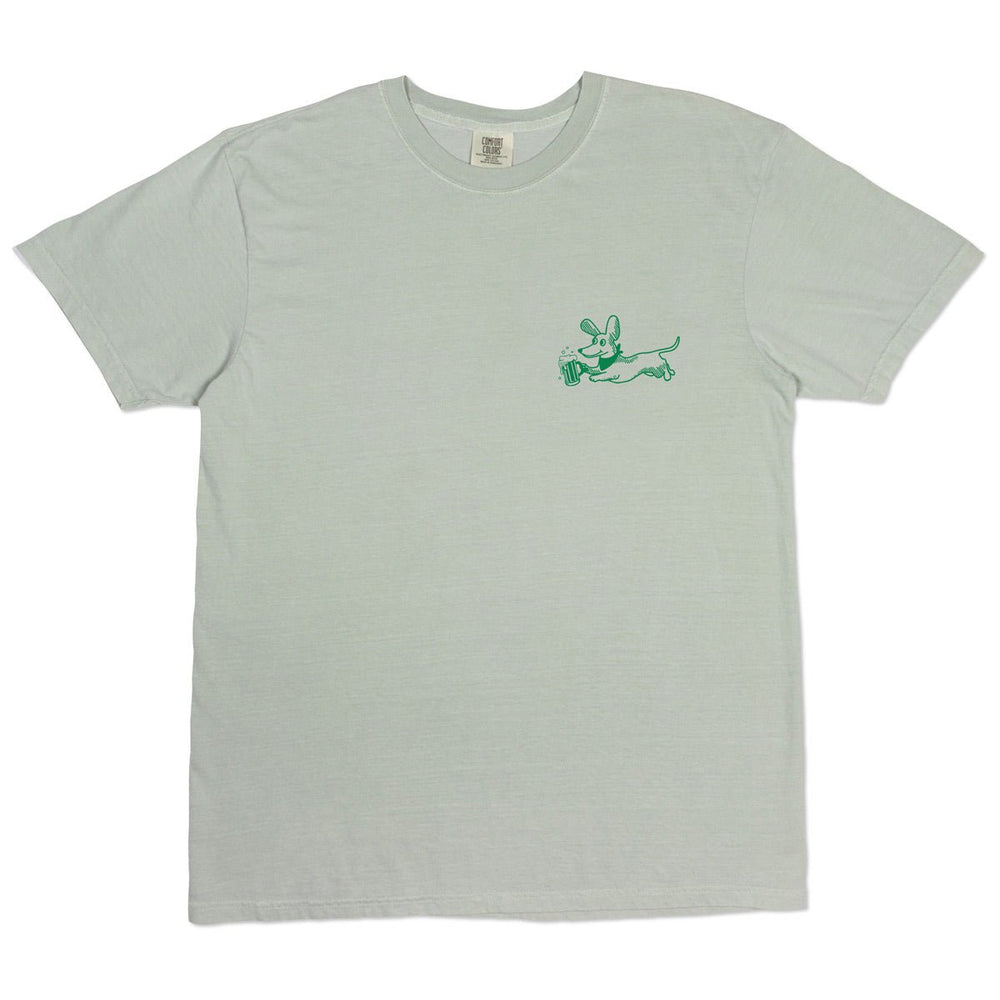 lucky wiener tavern unisex tee | sage - bean goods