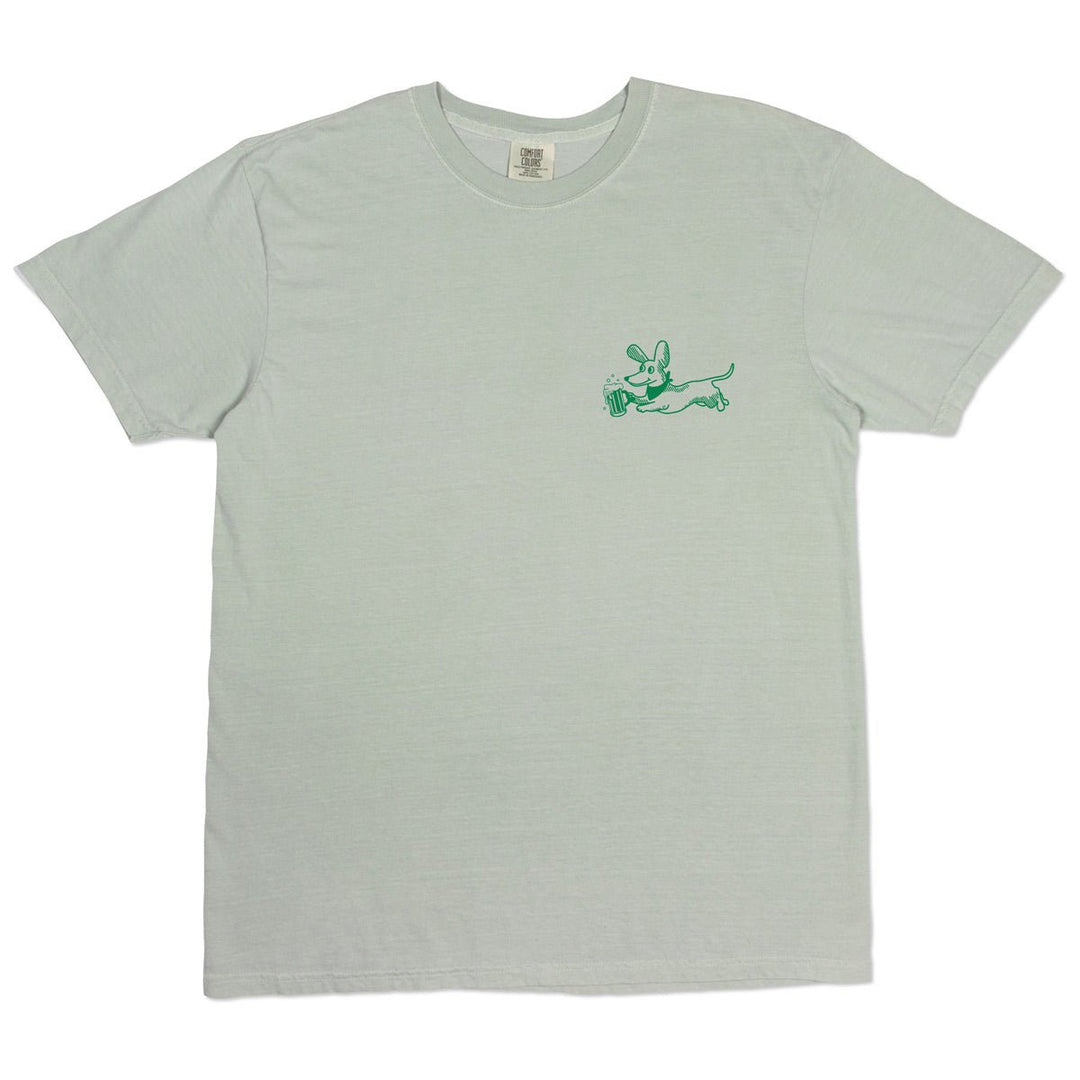 lucky wiener tavern unisex tee | sage - bean goods