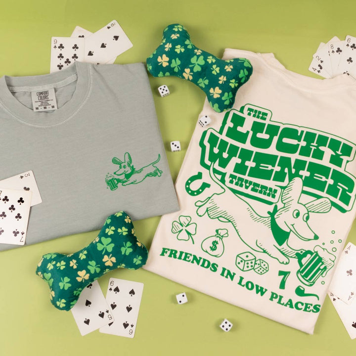 lucky wiener tavern unisex tee | sage - bean goods