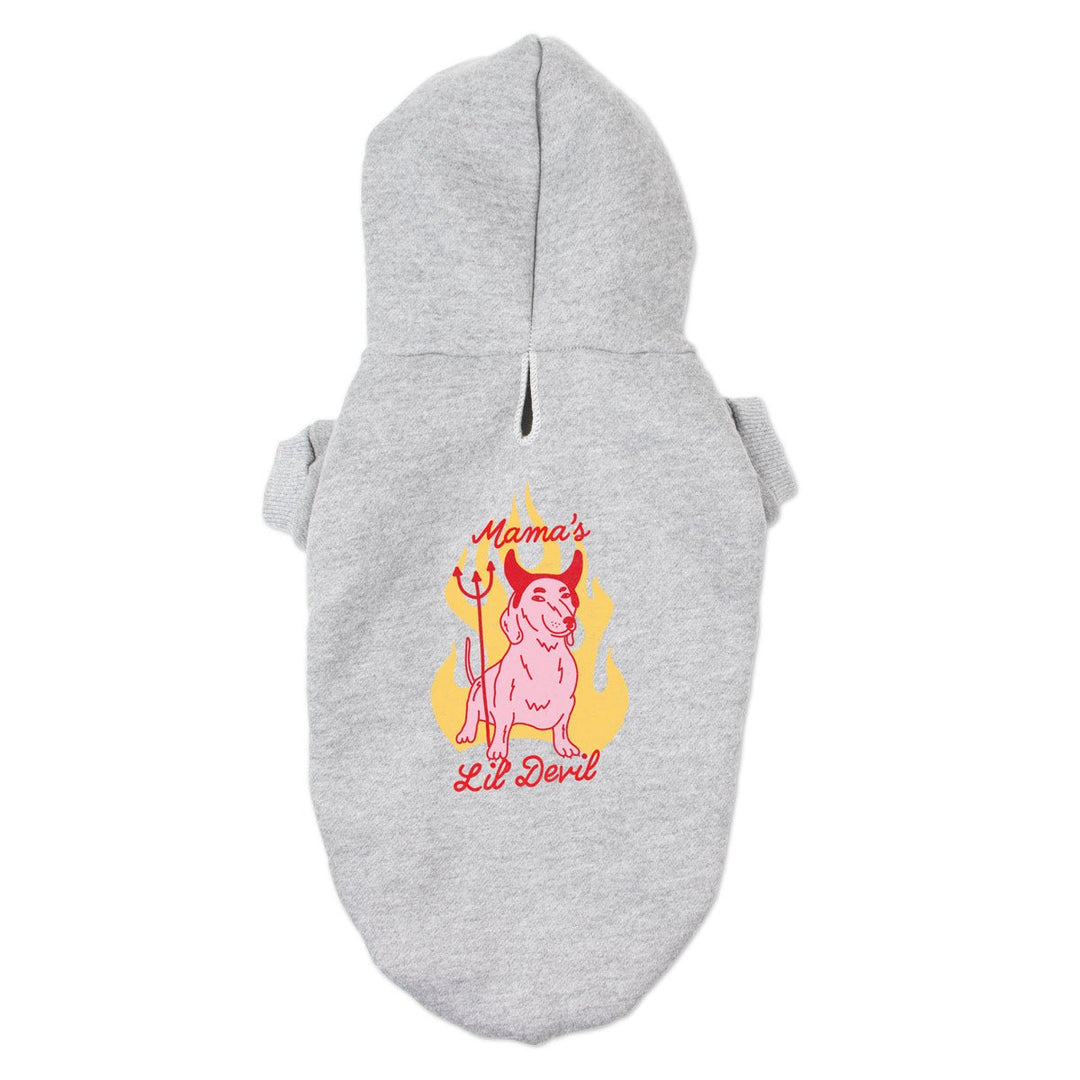 mama’s little devil doxie hoodie - bean goods