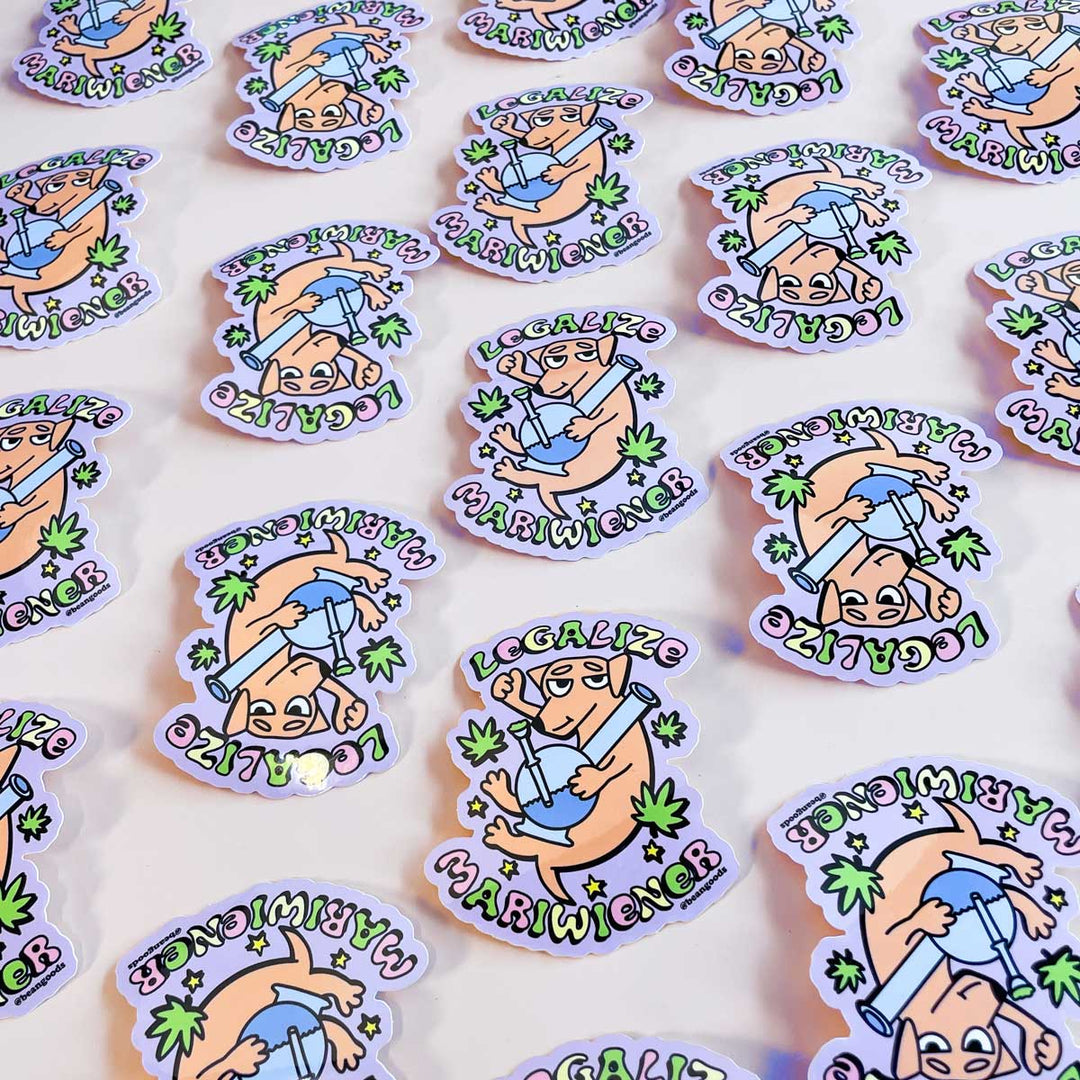 mariwiener sticker - bean goods