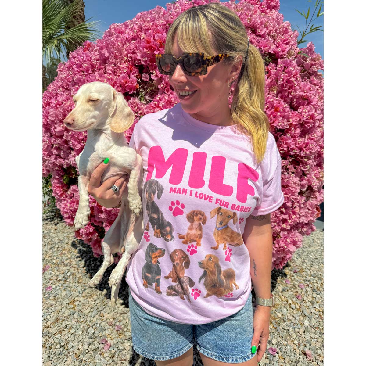 Dachshund Inspired Clothing | MILF Unisex Tee – bean goods