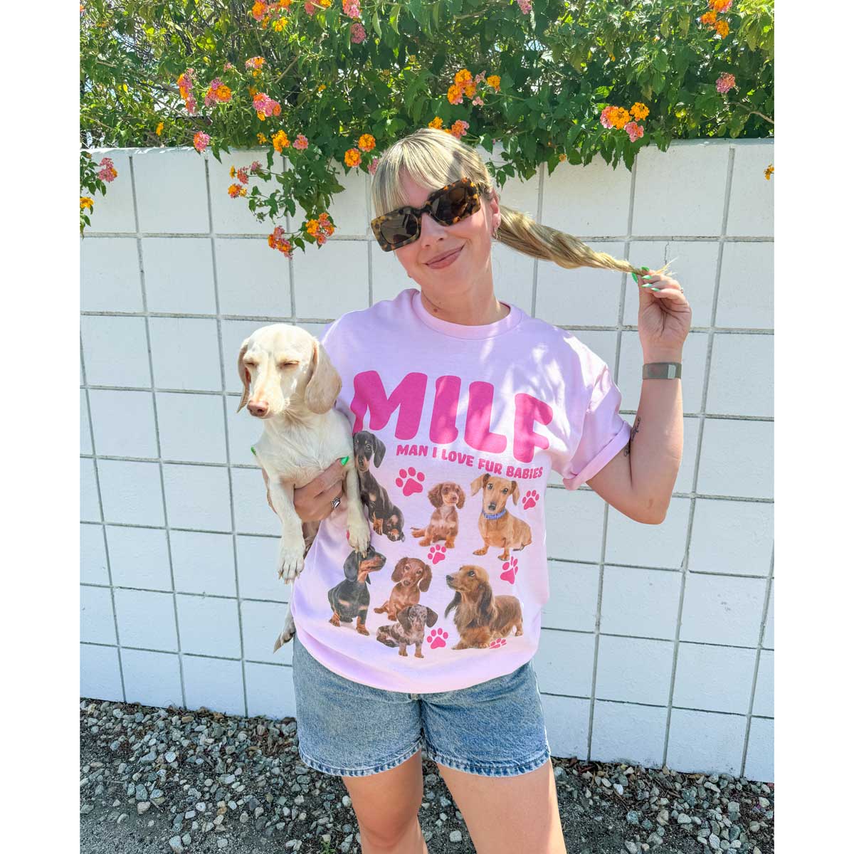 Dachshund Inspired Clothing | MILF Unisex Tee – bean goods