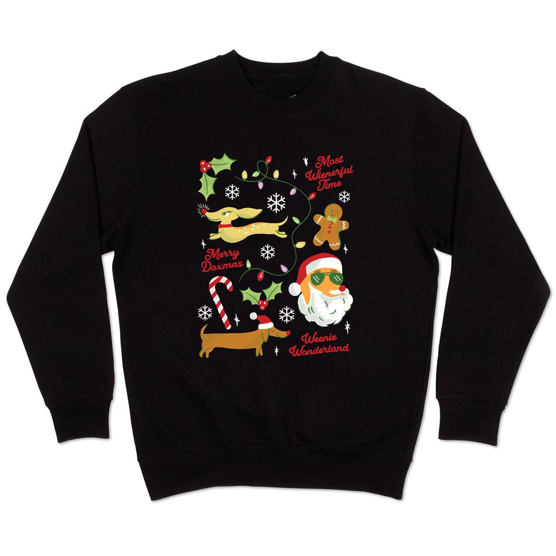 most wienerful unisex crew sweatshirt | black - bean goods