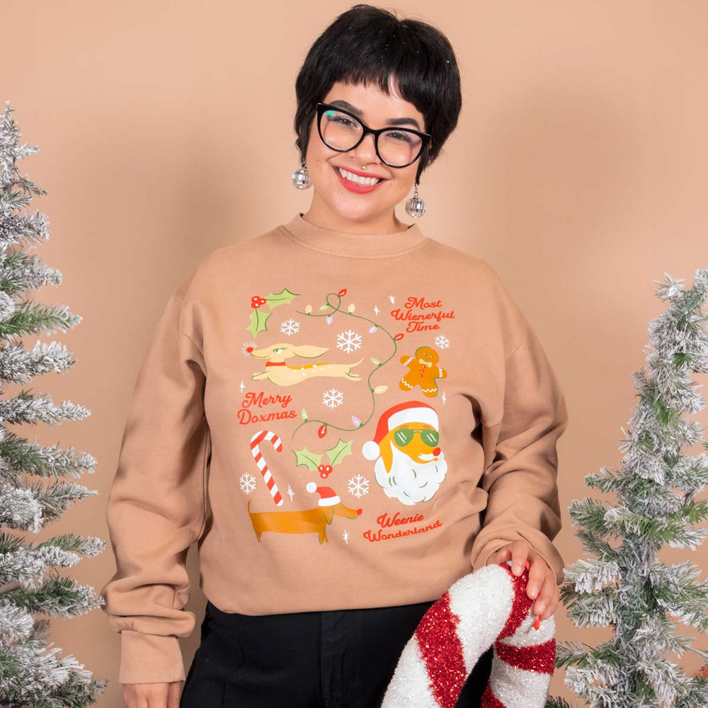 most wienerful unisex crew sweatshirt | cocoa - bean goods